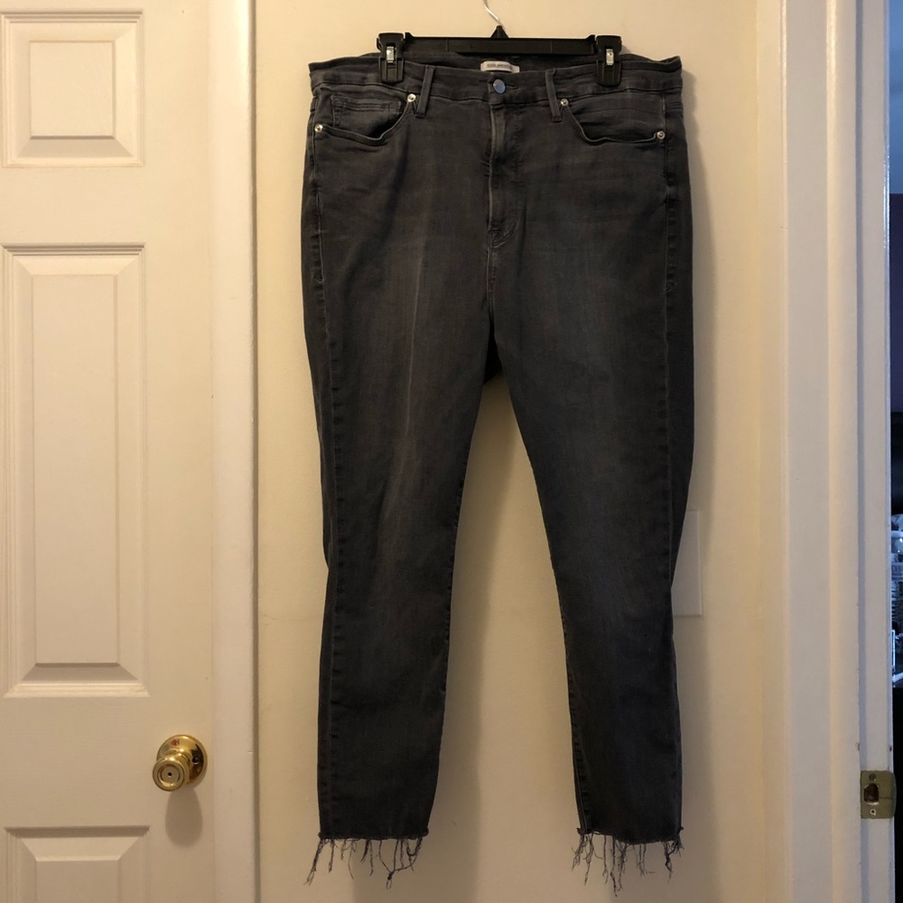 Good American good legs cropped jeans
